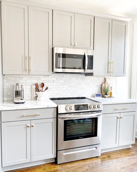 French Grey Cabinets